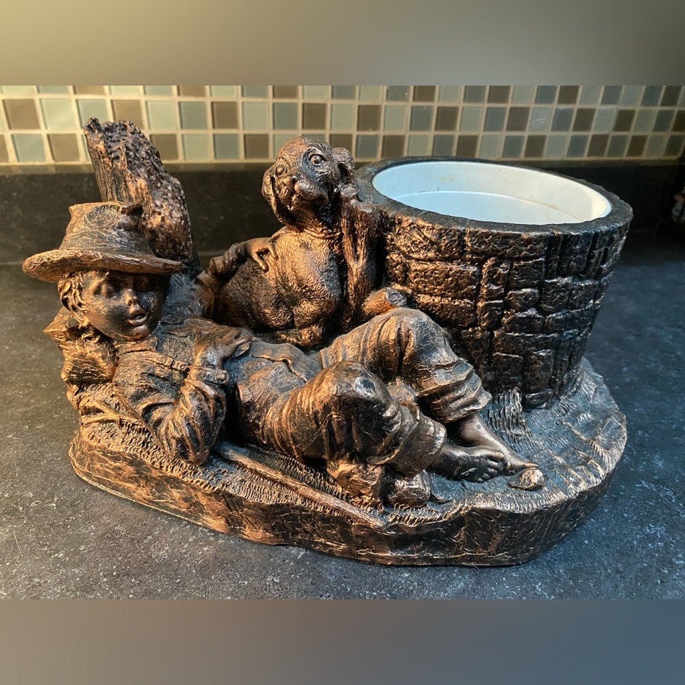 Heavy vintage Coppercraft planter